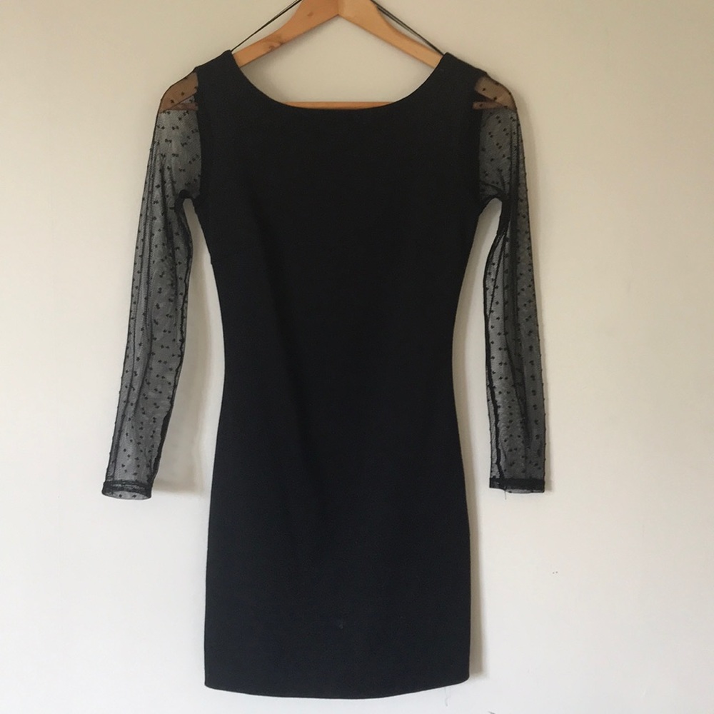 Zara Black Dress with Lace